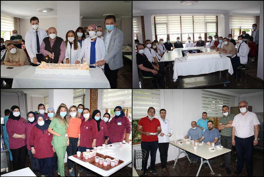 Anadolu Hastanesi  15. YILINI  pasta keserek kutladı
